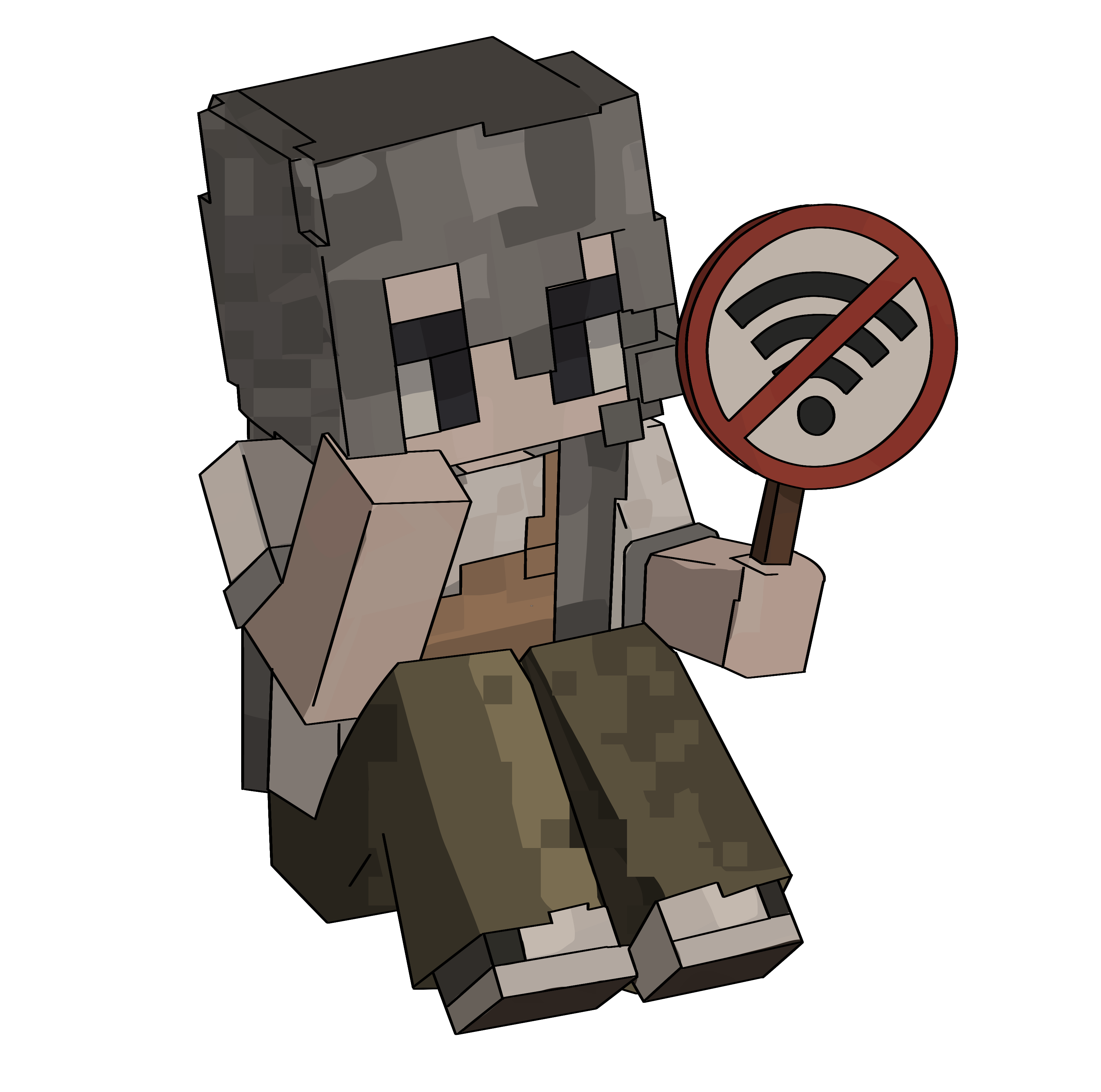 No Internet Character